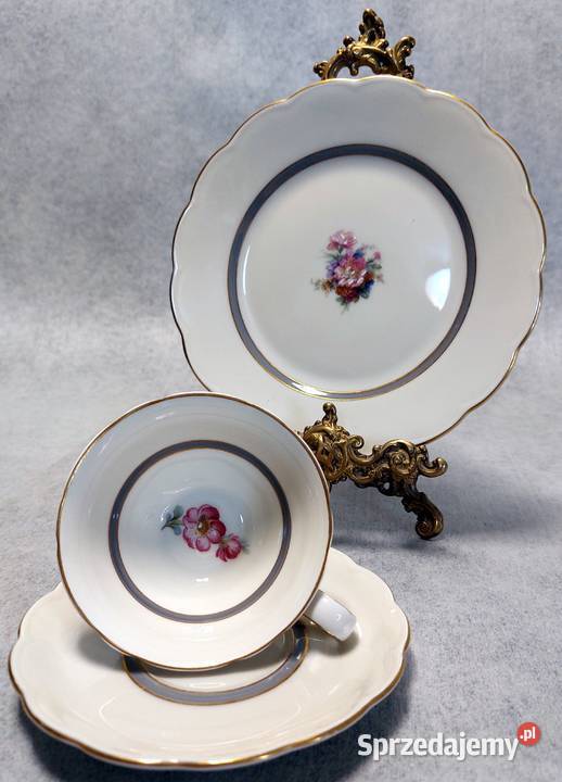 Porzellanfabrik Tettau Trio Filiżanka Spodek I Gdynia sprzedam