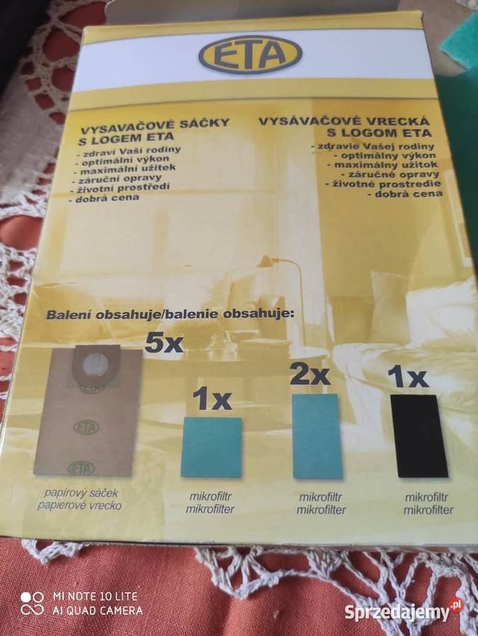 Worki papierowe do odkurzacza ETA Gdynia