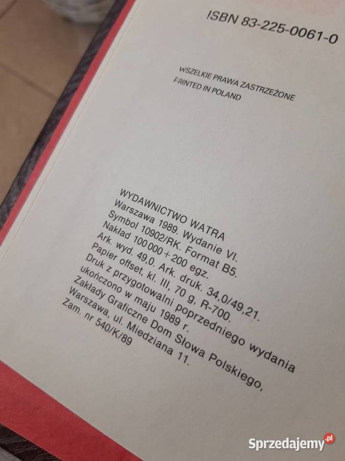 Książka Kucharska Zofia Zawistowska 1989 Bielsko-Biała sprzedam