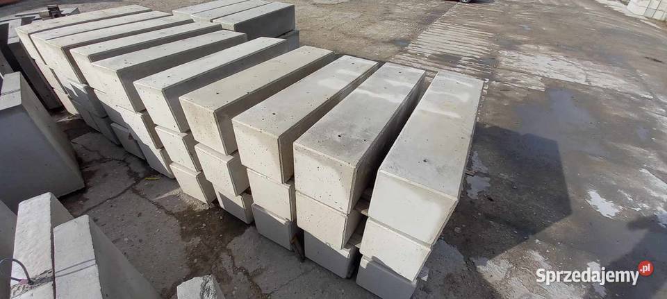 Bloki betonowe LEGO 160x40x40 płaskie wielkopolskie Jutrosin