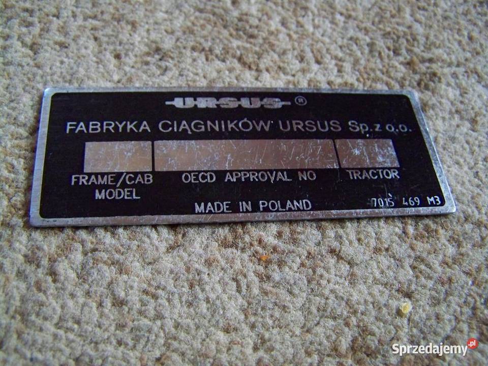 Ursus tabliczka znamionowa lubelskie
