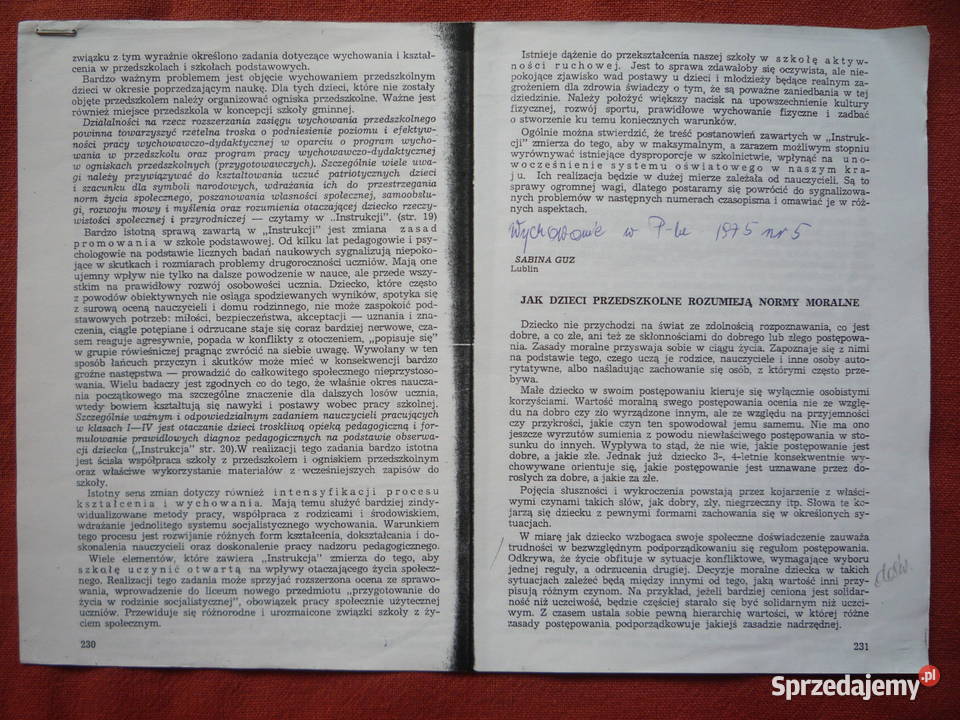 Normy moralne ich rozumienie dzieci Szczecin