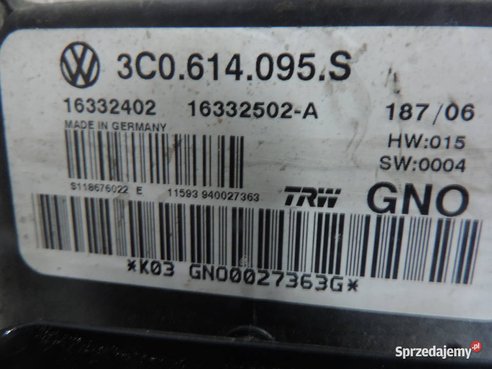 POMPA ABS 3c0614095s VW PASSAT B6 ORYGINAŁ małopolskie