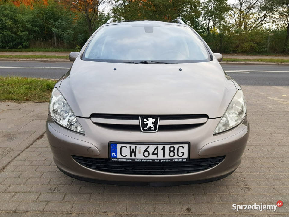 Peugeot 307 SW 16 Benzyna 7 osób Automat kurtyny powietrzne Włocławek
