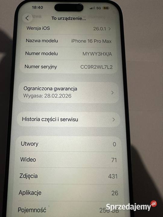 iPhone 16 pro 256GB