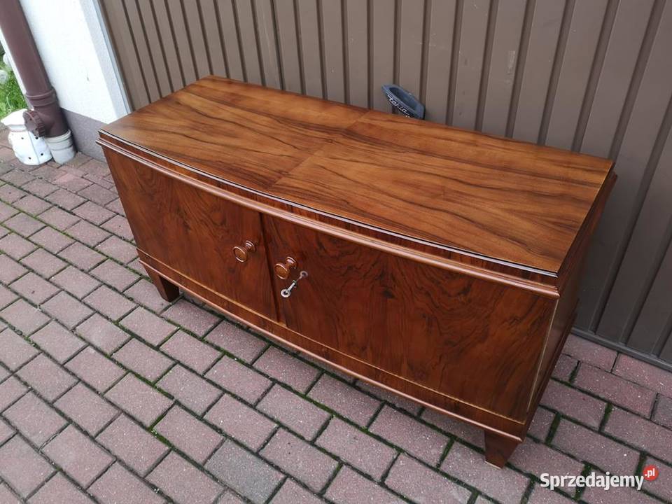 Komoda ARTDECO RTV Niska 121 Orzech Zgrabna