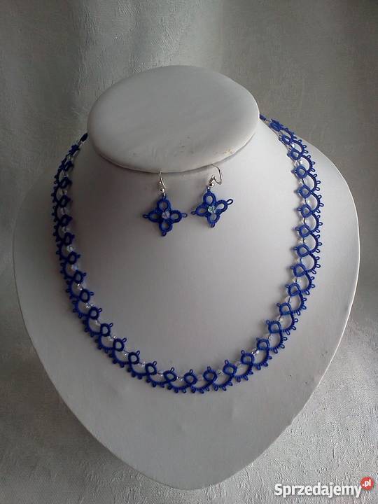 Biżuteria Frywolitkowa Wiśniowa