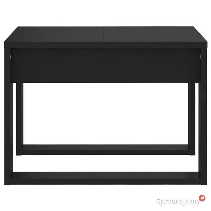 Stolik boczny czarny 50x50x35 materiał Warszawa