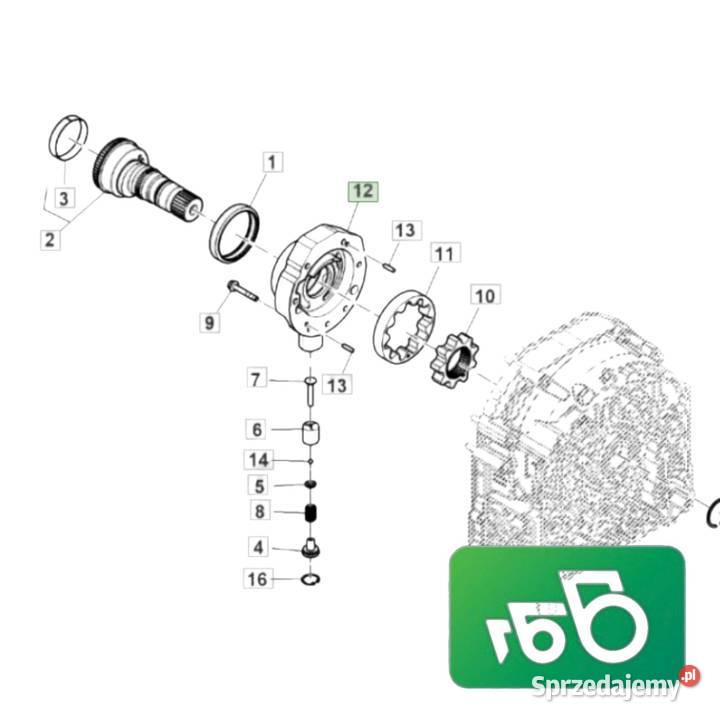 Pompa oleju skrzynia POWRQUAD R246017 AL234170 Wilkowo
