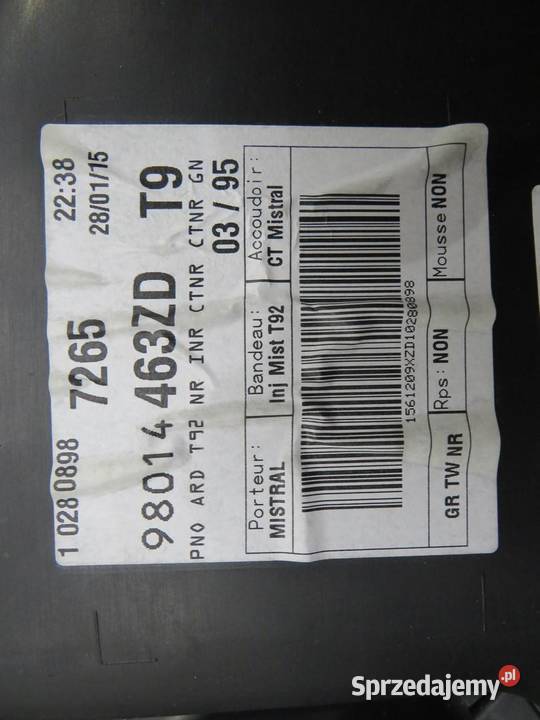 BOCZEK DRZWI PRAWY TYŁ KOMBI PEUGEOT 308 T9 sprzedam