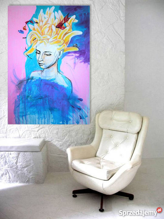 Akryl na płótnie TUŻ OBOK 70x100 obraz artystki śląskie Katowice