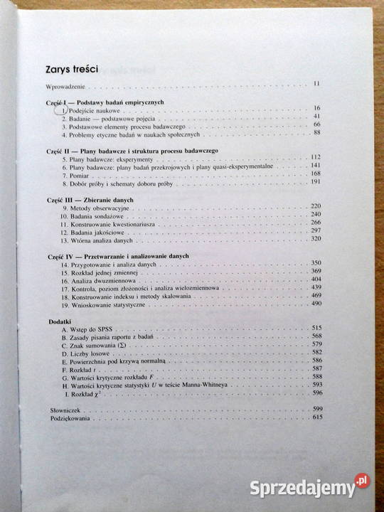 Metody badawcze w naukach społecznych D Nachmias Szczecin sprzedam