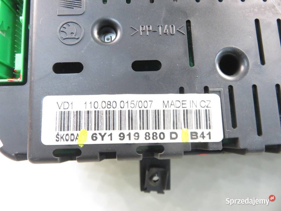 LICZNIK SKODA FABIA I 6Y5 19 TDI ATD 6Y1919880D