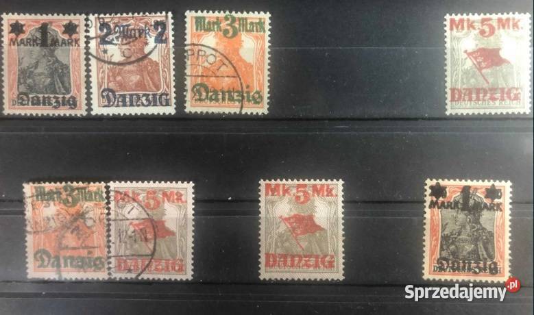 Wolne miasto Gdańsk Danzig ciekawe serie Mh i
