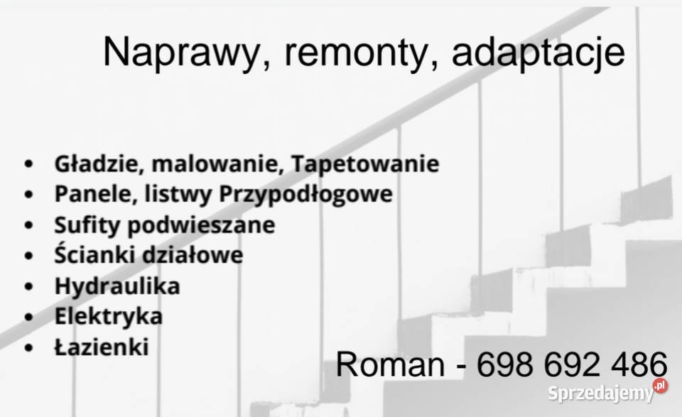 Złota rączka naprawy remonty adaptacje Tłuszcz