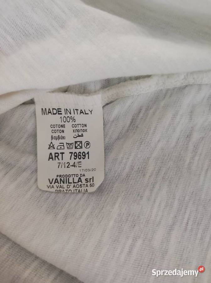 Made in Italy koszulka rozszerzana bawełniana Kielce