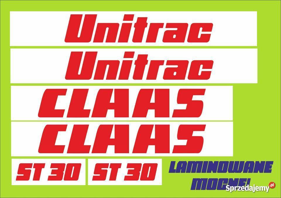 naklejki claas unitrac st 30 Pozostałe Jeżewo
