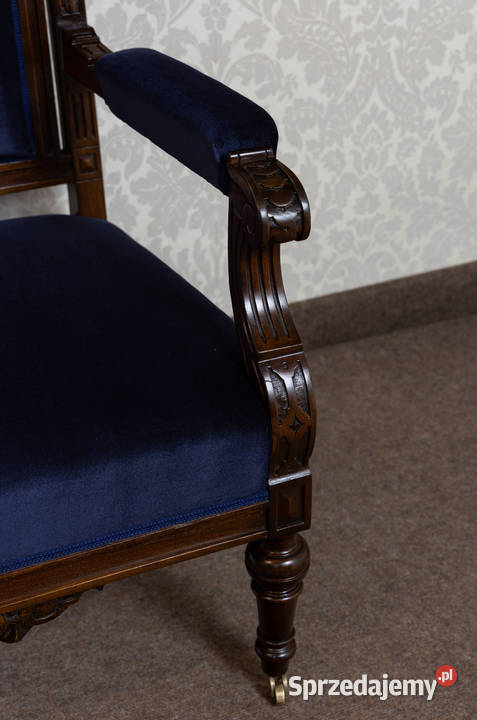 Fotel neorenesansowy antyk stary eklektyczny Swarzędz