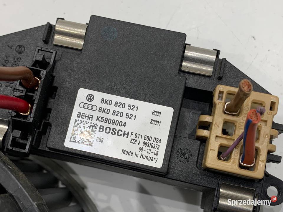 DMUCHAWA NAWIEWU AUDI A4 B8 8K0820521 WENTYLATOR