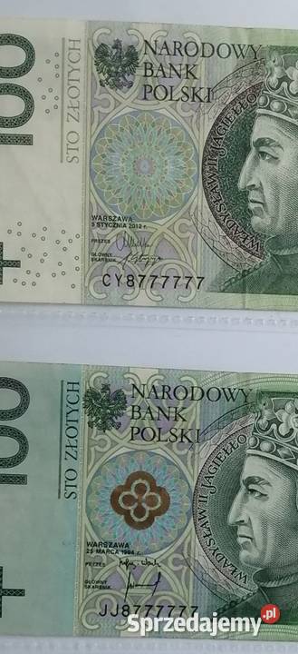 Banknoty SOLID prawie Mega Ciekawe Numery Bytom sprzedam