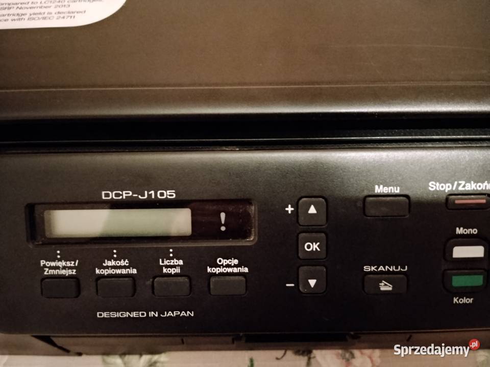 Drukarka brother DCPJ105 na części Rabka-Zdrój