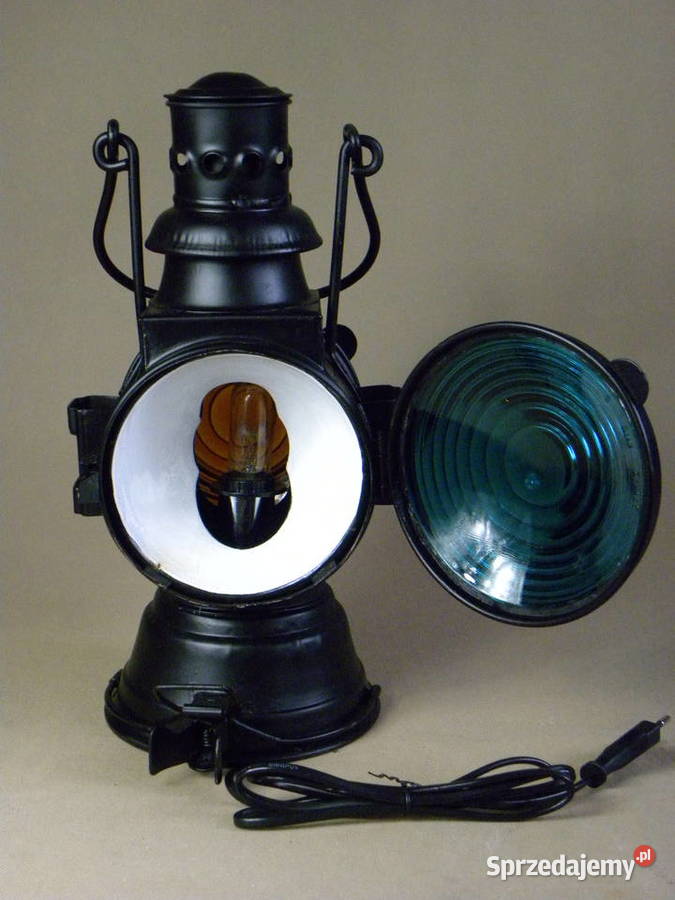 Kolekcjonerska lampa naftowa kolejowa semaforowa Legnica