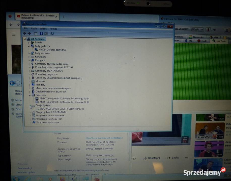 FUJITSU AMILO Xa 2529 17 AMD TL64 22GHZ3GB250GB mazowieckie Warszawa