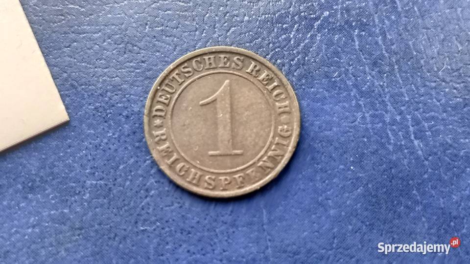 Stare monety 1 pfennig 1925 J Niemcy Numizmatyka sprzedam