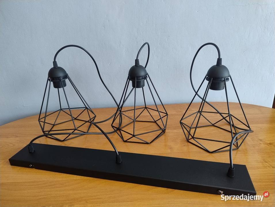 NOWA Nowoczesna Lampa sufitowa LOFT z drucianymi Lampy wiszące śląskie