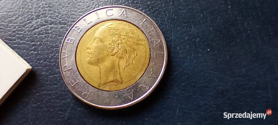 Stare monety 500 lir 1985 Włochy Lesko