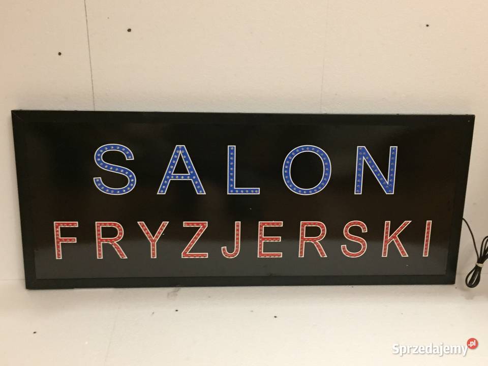 Szyld diodowy SALON FRYZJERSKI 100x40 zewnętrzna Pomiechówek