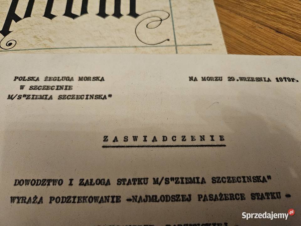 Dyplom prl orginal Pozostałe