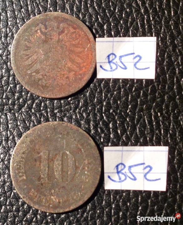 NIEMCY 10 Pfennig 1875 Cesarstwo Niemieckie Kraków