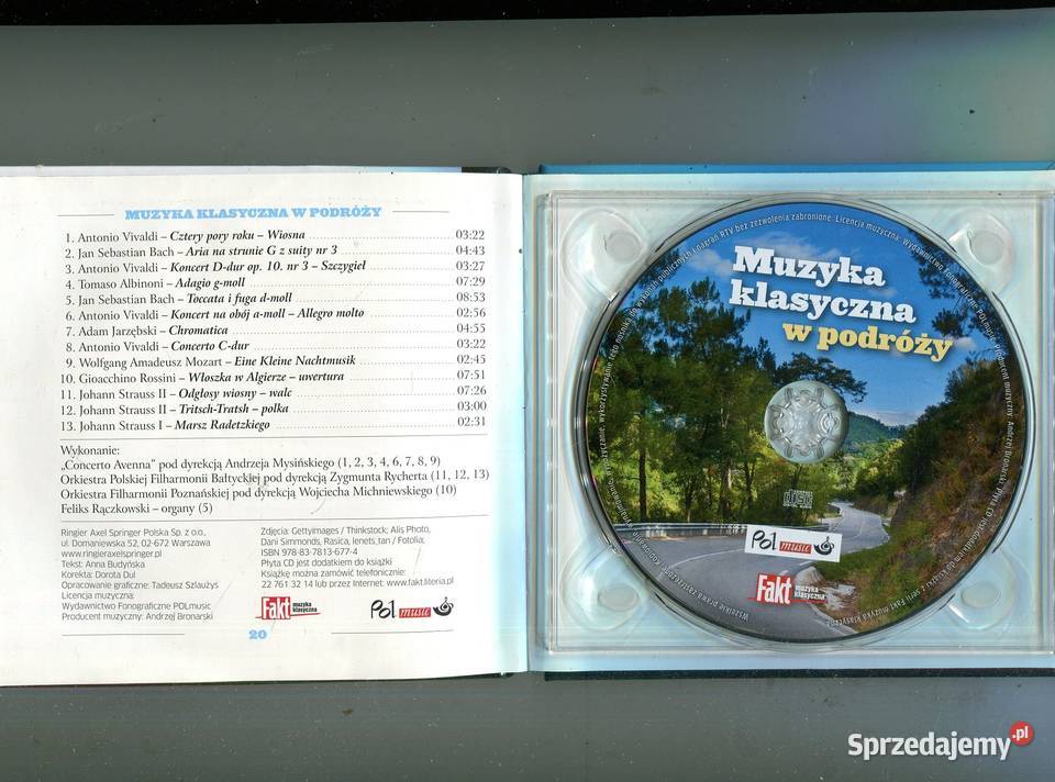 Muzyka klasyczna w podróży Płyta CD Szczecin