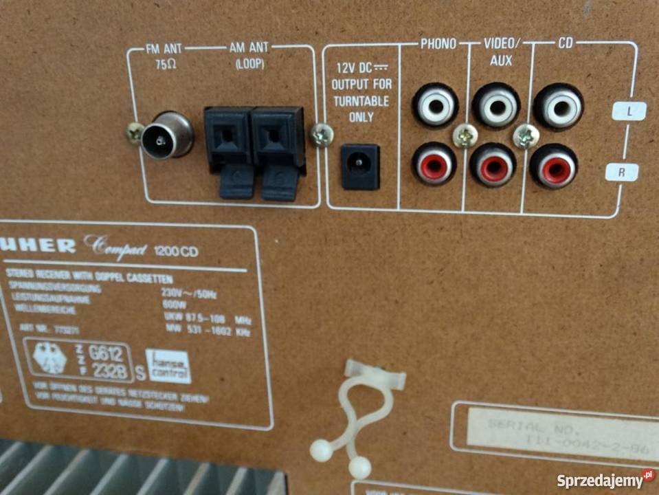 Wieża UHER 2 x 600 wat sprawna WYSYŁKA Jasło