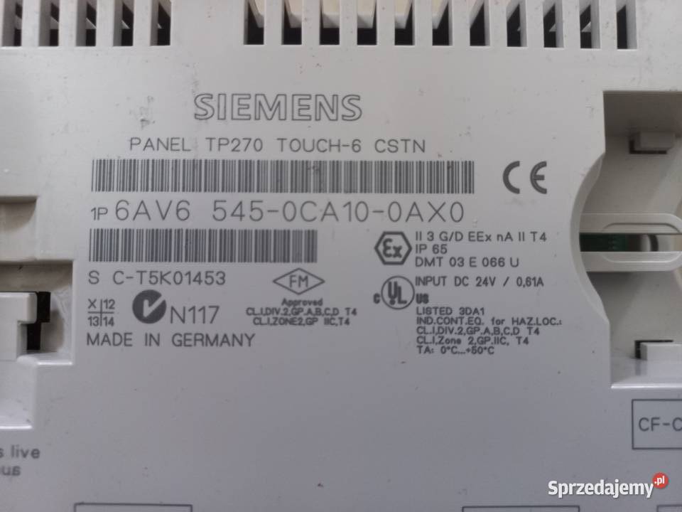 Siemens TP270 Touch6CSTN Pozostałe śląskie Bielsko-Biała