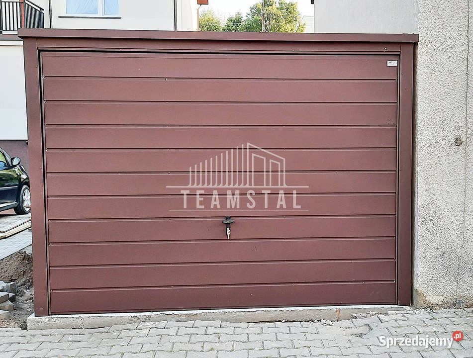 GARAŻ BLASZANY 3m x 6m poziom spad tył Brama Bydgoszcz