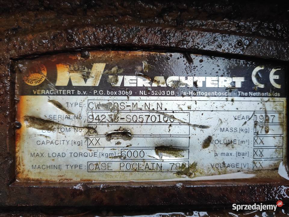 szybkozłącze Verachtert CW 20 S hydrauliczne nie Tarnobrzeg sprzedam