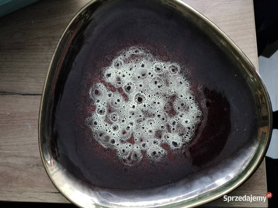 Duża ceramiczna patera trójkątna zachodniopomorskie Choszczno