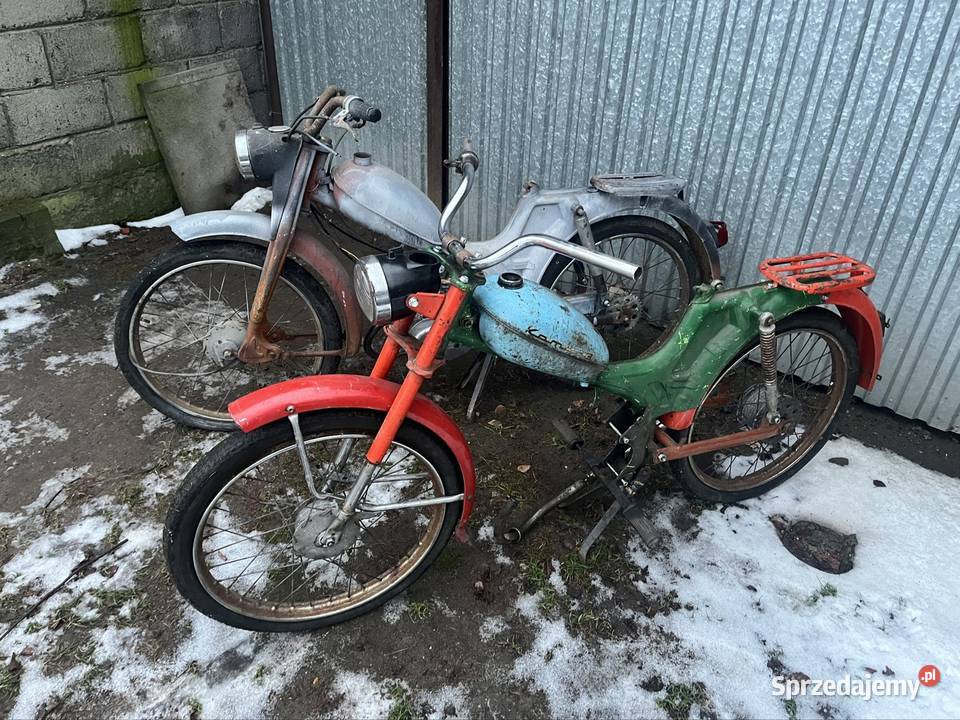 2 x Romet Komar jeden z silnikiem na pedaly Kłobuck