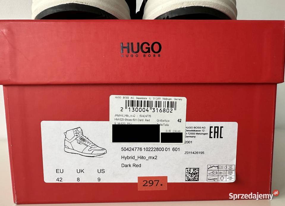 HUGO BOSS buty sportowe rozmiar 42 27cm Sportowe Szczecin