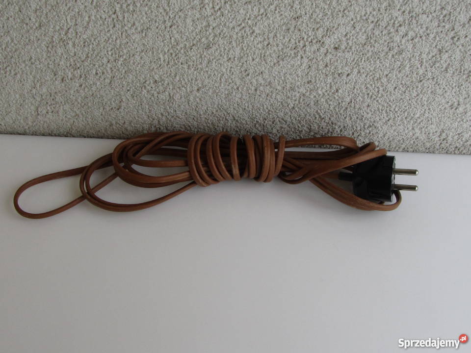 Kabel przewód 2u żyłowy płaski kolor brązowy Elektryka i akcesoria Olecko sprzedam