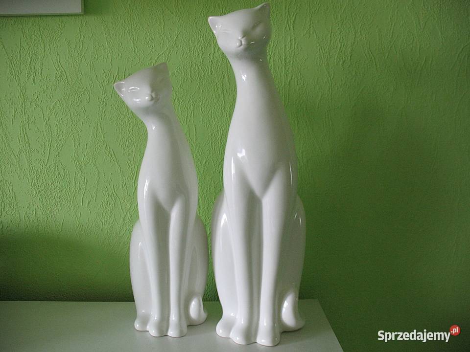 Kot duża figurka porcelana 48 i 41 mazowieckie Siedlce