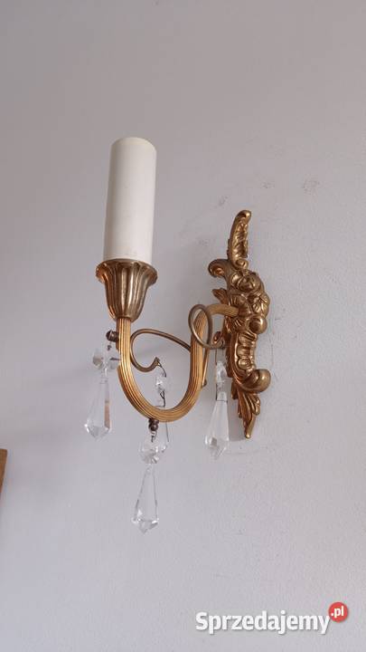 Stare mosiężne kinkiety Włocławek