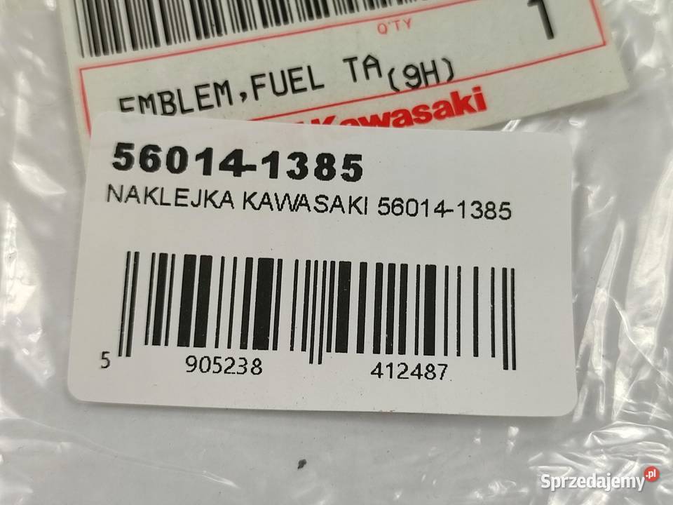 NAKLEJKA EMBLEMAT NA BAK KAWASAKI ER500A4 ER5 Motoryzacja