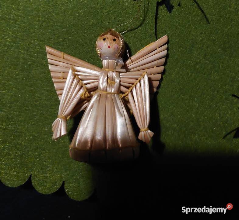 Mały aniołek ze słomy Boże Narodzenie Dekoracje świąteczne Wrocław