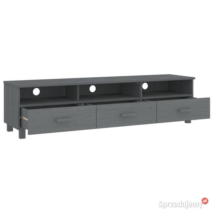Szafka pod TV HAMAR ciemnoszara 158x40x40 drewno RTV Warszawa