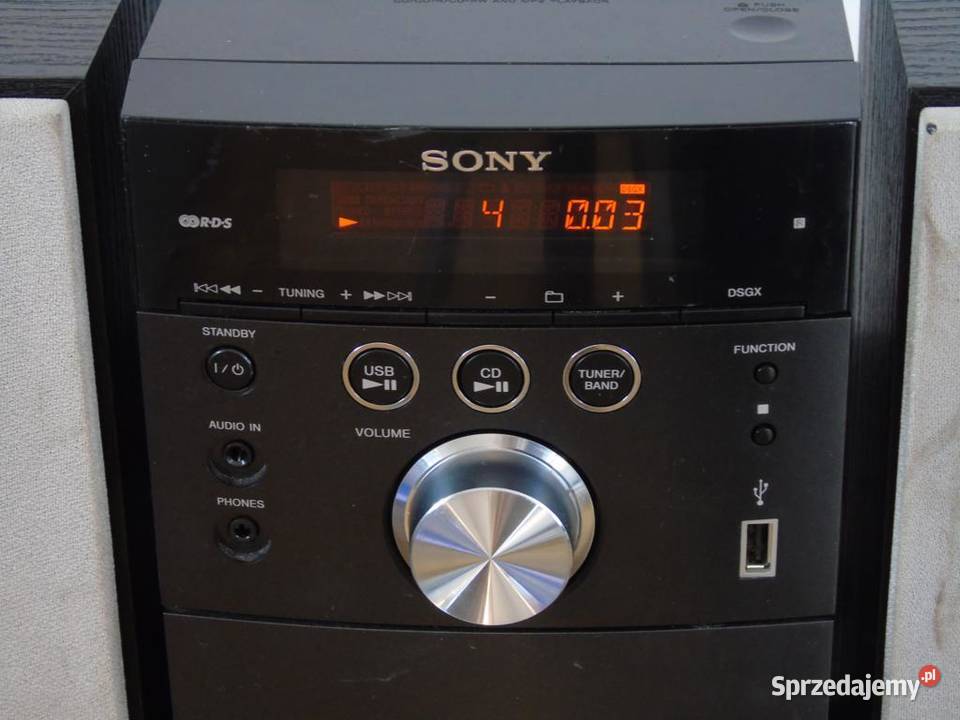 Wieża Sony RDS CD USB mp3 Mag AUX kolumny Wieże i miniwieże Jasło sprzedam