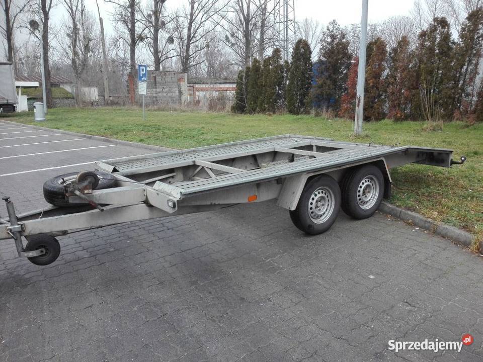 Przyczepa laweta BORO szwajcarka zarejestrowana wielkopolskie Ostrów Wielkopolski sprzedam