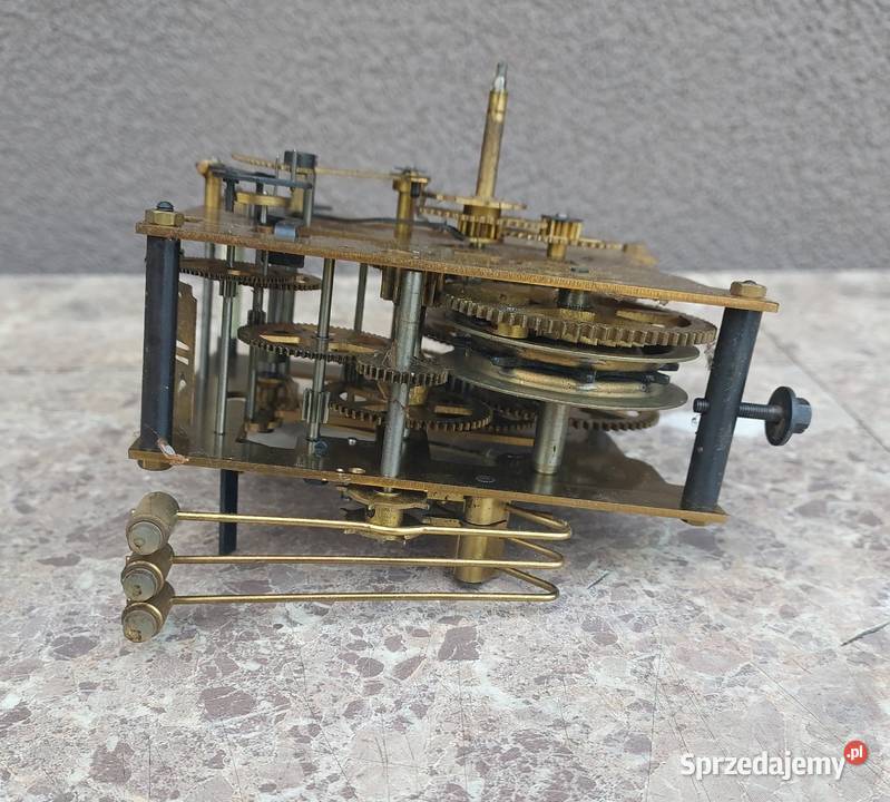 727 Mechanizm starego zegara ściennego Tczew